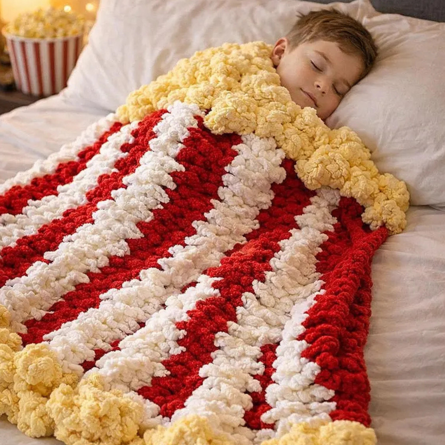 Popcorn Blanket Cover + 🎁