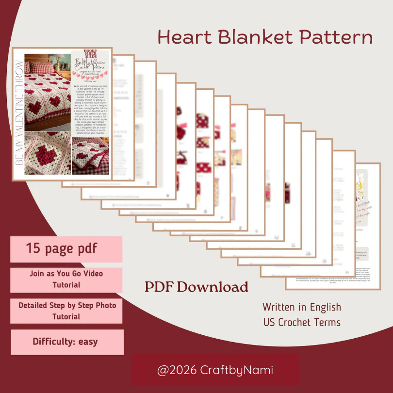 Granny Heart Blanket + 🎁