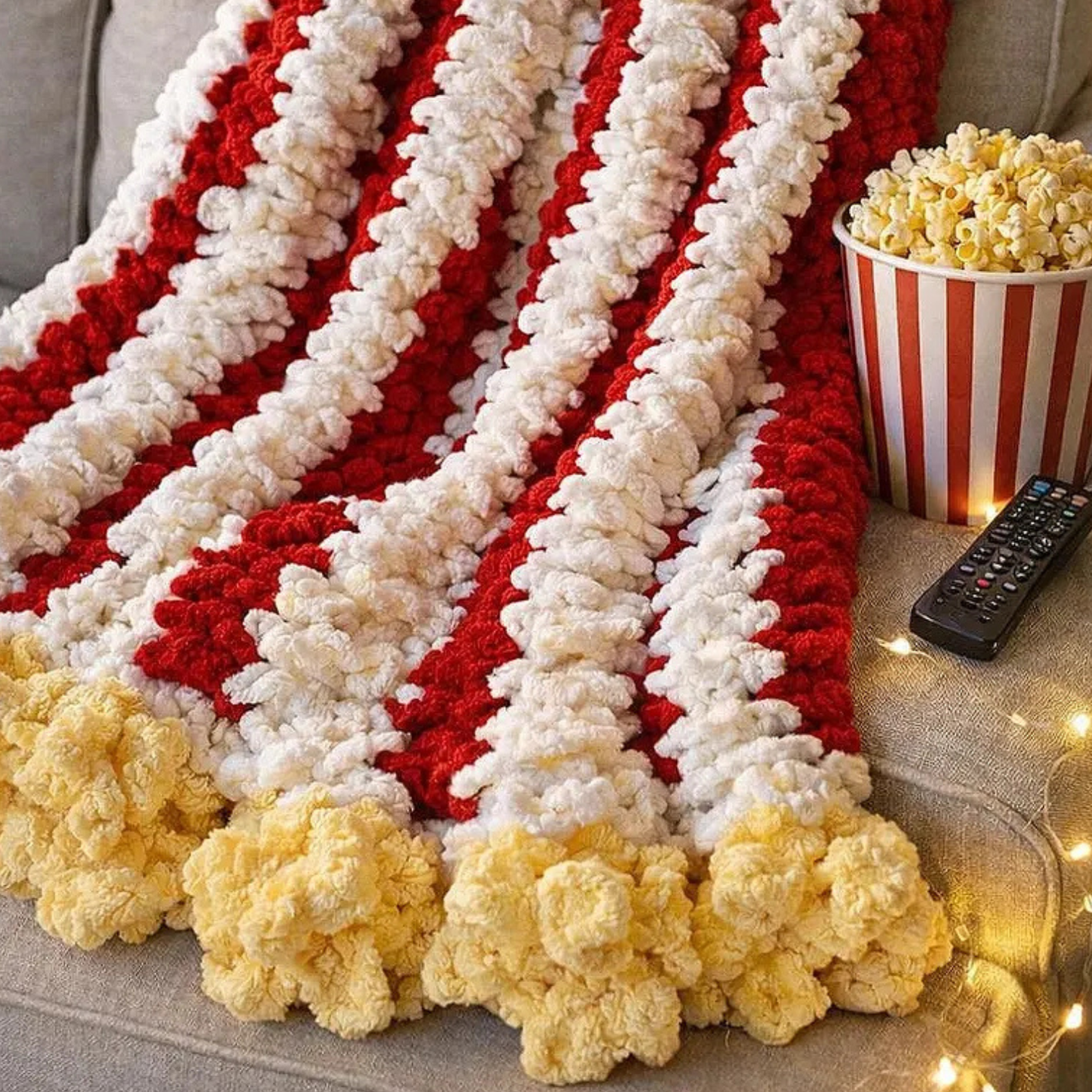 Popcorn Blanket Cover + 🎁