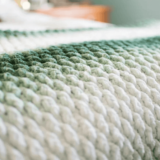 Chunky Evergreen Throw  (Digital PDF)