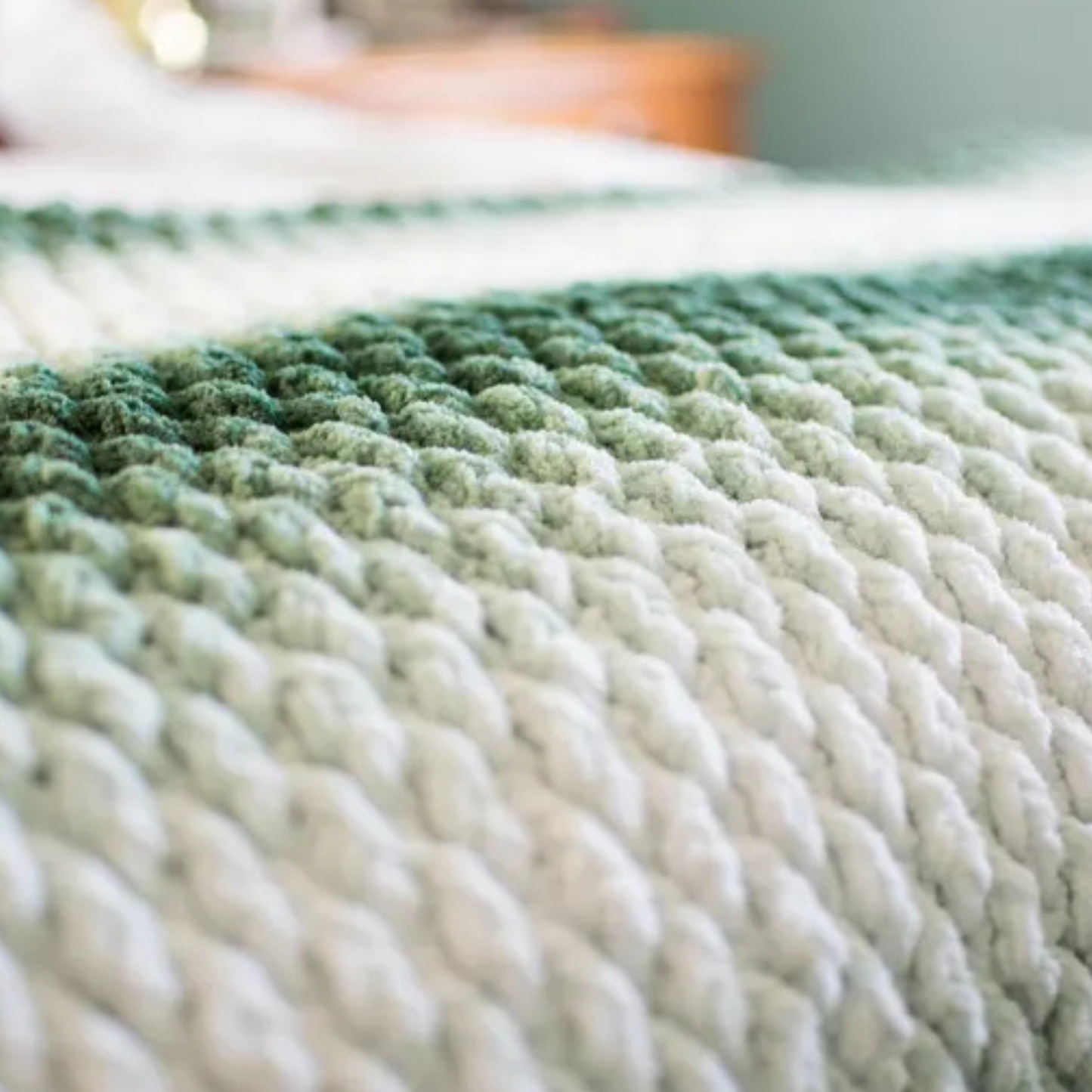 Chunky Evergreen Throw