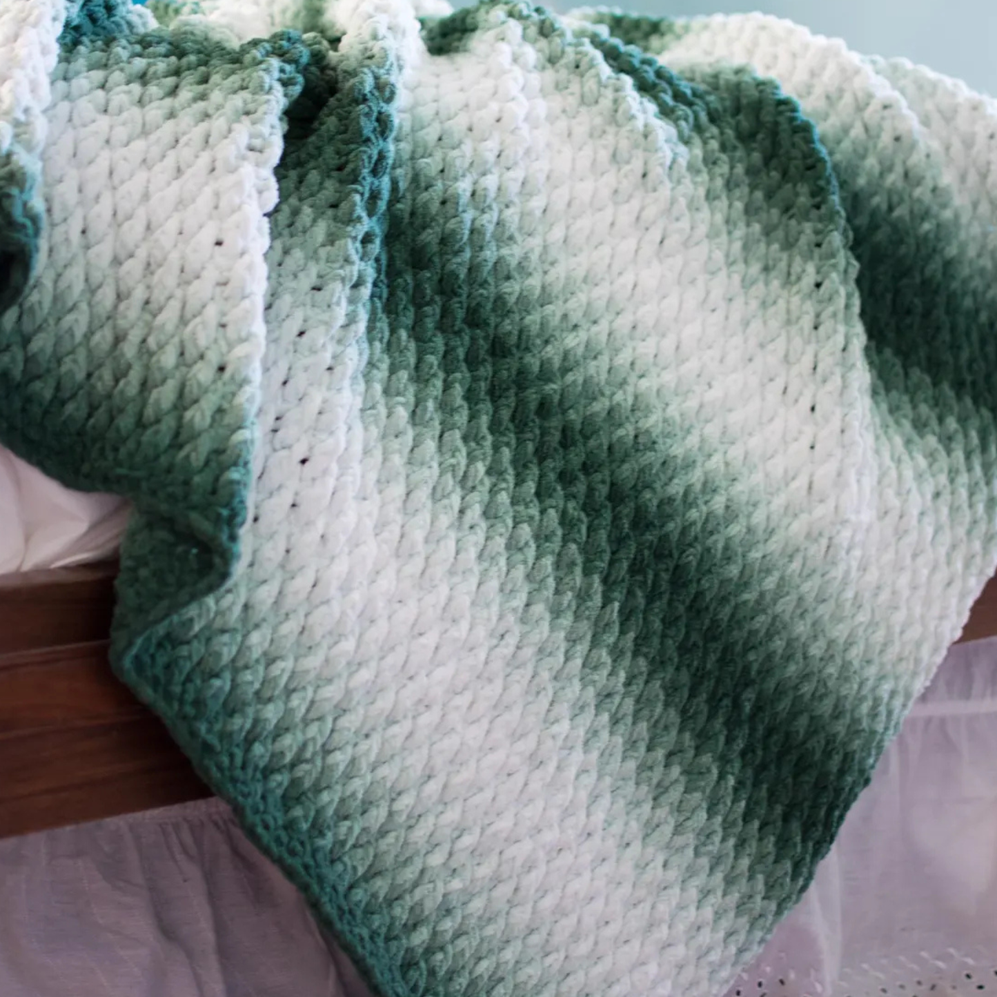 Chunky Evergreen Throw