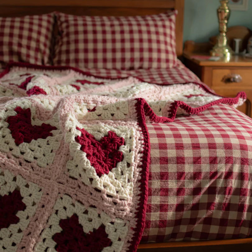 Granny Heart Blanket + 🎁