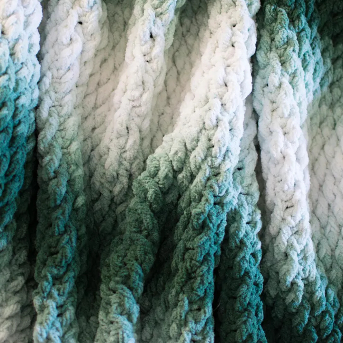 Evergreen Chunky Throw Pattern